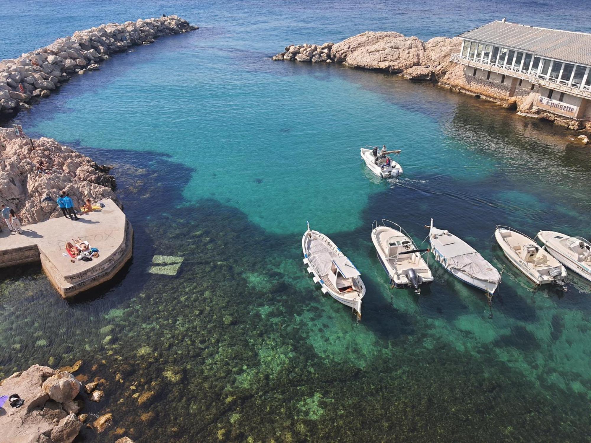 "La Baigneuse" Vallon Des Auffes Marseille Exteriör bild
