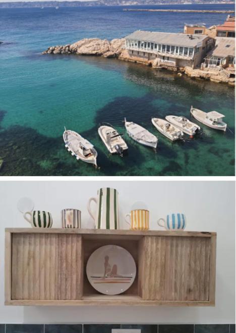 "La Baigneuse" Vallon Des Auffes Marseille Exteriör bild